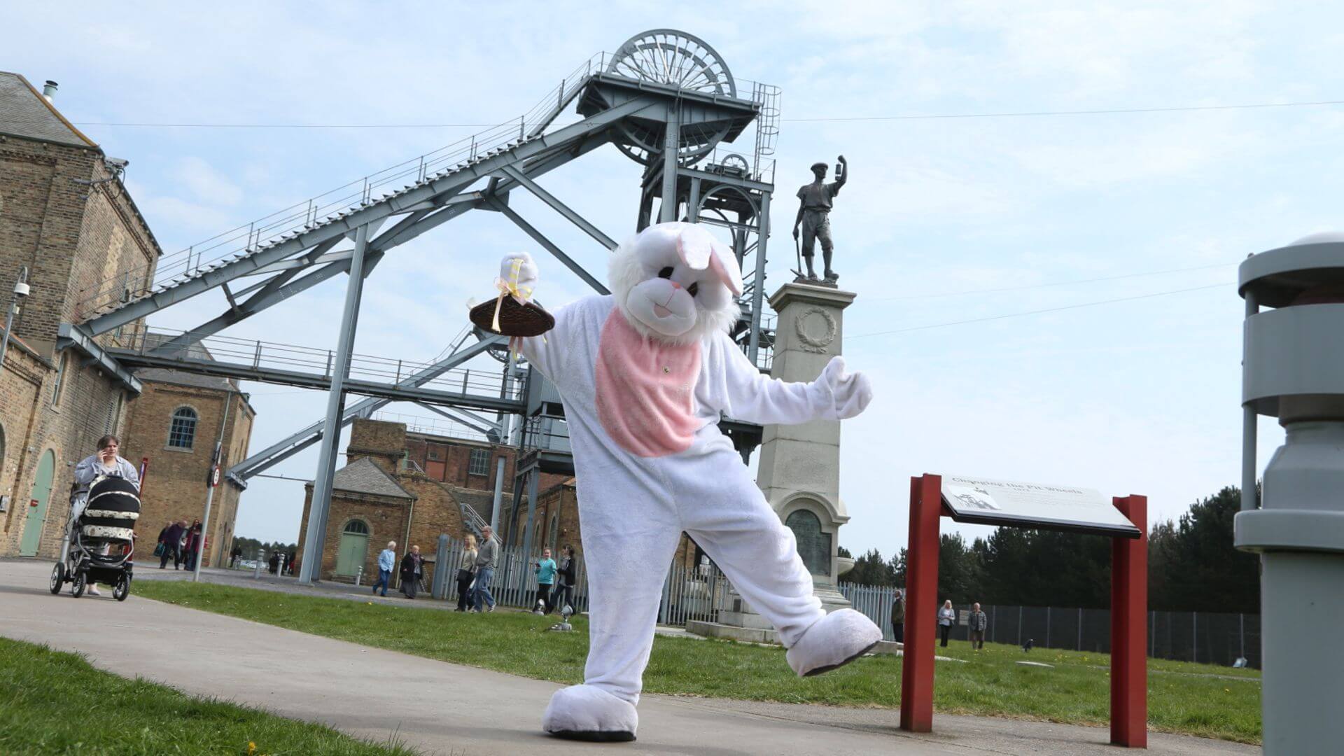 Easter Bunny at Woodhorn Museum