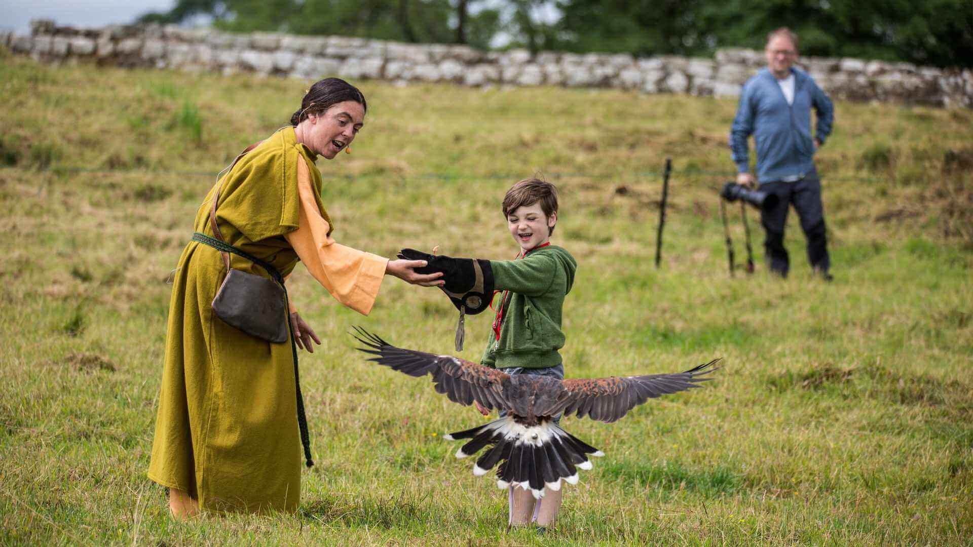 Roman Falconry events with English Heritage